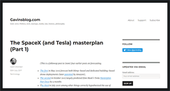 Desktop Screenshot of gavinsblog.com
