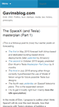 Mobile Screenshot of gavinsblog.com
