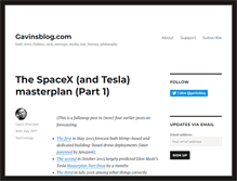 Tablet Screenshot of gavinsblog.com